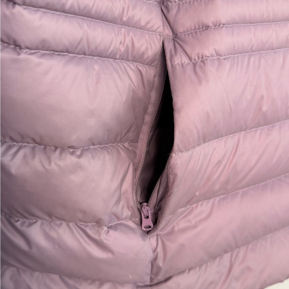 Lands End Puffer Jacket Lilac Womens Plus 1X Down Mock Neck Full Zip Pockets - Picture 7 of 12
